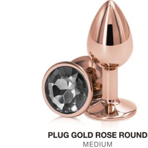 PLUG DILATADOR ANAL ROSE GOLD MEDIUM 8,2 X 3,4 CM