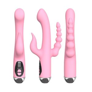 TRIPLE ESTIMULADOR PINK CARGA USB