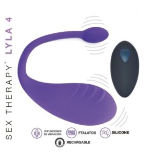 BALA VAGINAL LILA 4 CON CARGA USB Y CONTROL REMOTO