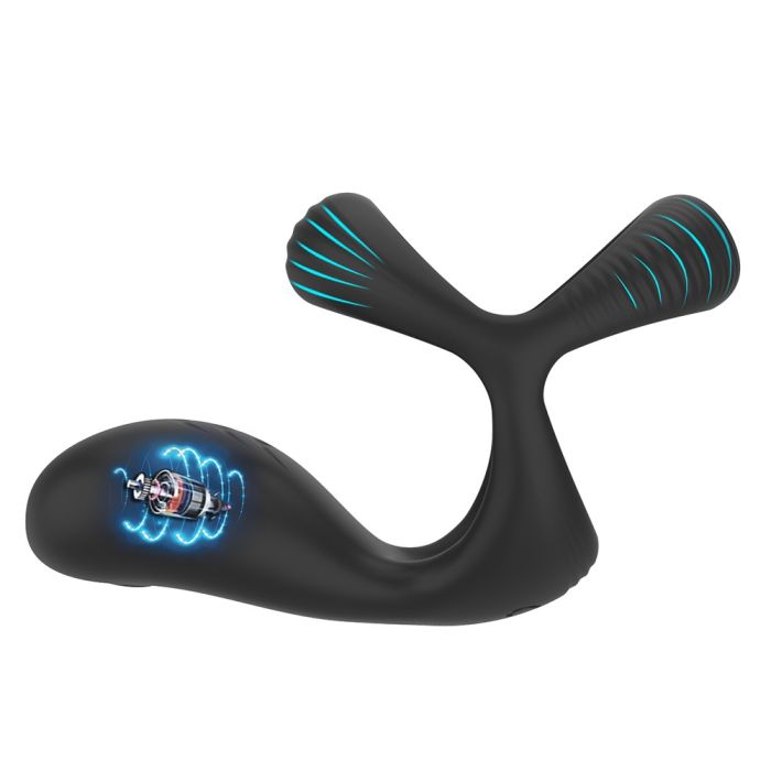 ANILLO VIBRADOR CARGA USB IDEAL AGARRA TESTICULOS Y VIBRA - Imagen 2
