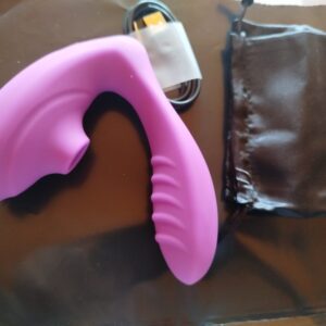 vibrador estimulador del punto G y con succionador del clitoris USB