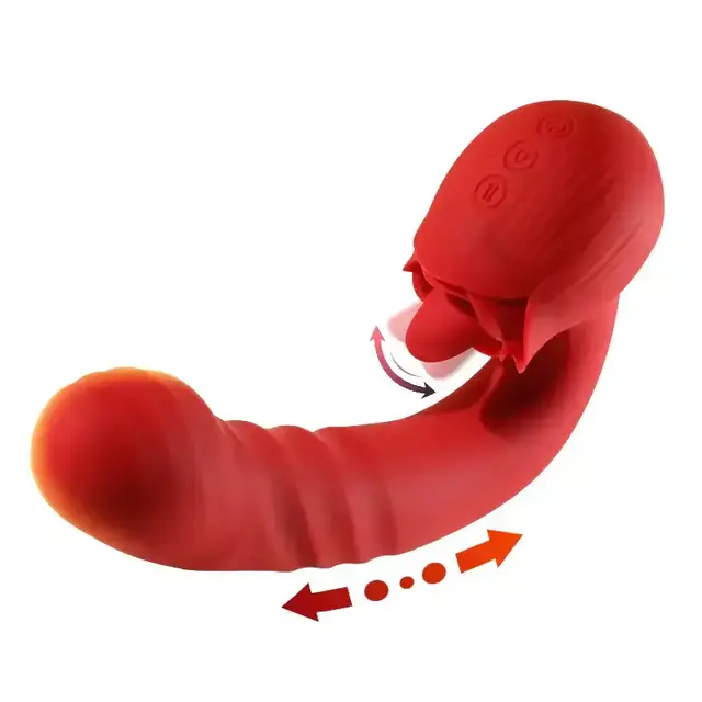 VIBRADOR 3 EN UNO CON LENGUA EN UNA DE SUS PARTES USB - Imagen 3