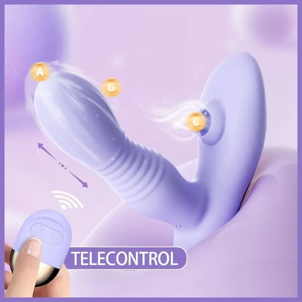 VIBRADOR SUCCIONADOR CON CONTROL REMOTO SUBE Y BAJA USB - Imagen 2