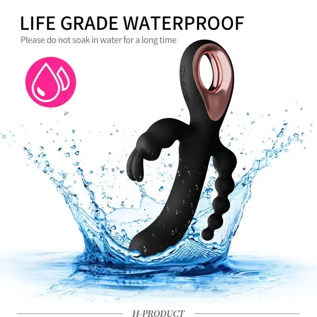 VIBRADOR TRIPLE ESTIMULACION MALE USB - Imagen 3