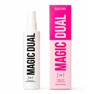 Aceite sensual para masajes & lubricante Magic Dual - Aroma Frutos Rojos